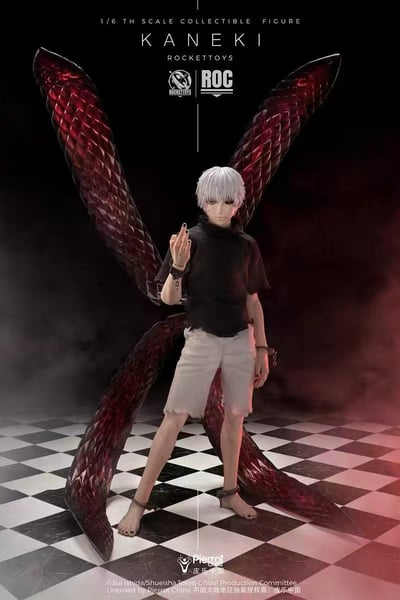 【售罄展示追加請私訊客服@toystationtw】東京喰種 1/6可動人偶 覺醒Ver. ROC-024 金木研 X Rocket Toys+皮樂中國 正版授權5