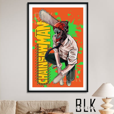 【預購】鏈鋸人《塗鴉電次》動漫裝飾畫&冰箱貼 X 巴洛克工作室1