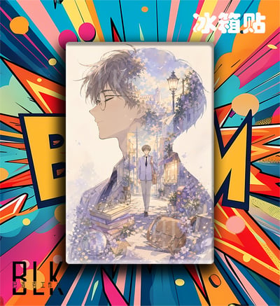 【預購】庫洛魔法使《雪兔剪影》動漫裝飾畫&冰箱貼 X 巴洛克工作室3