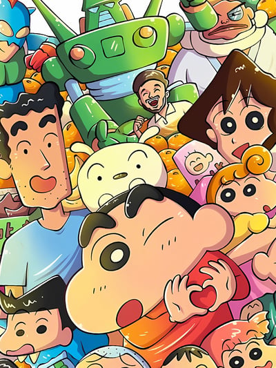 【預購】蠟筆小新《小新全員》動漫裝飾畫 X 星空工作室6