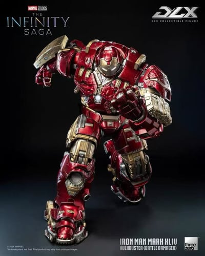 【售罄展示追加請私訊客服@toystationtw】Marvel漫威 DLX鋼鐵人Mark 44 反浩克裝甲 戰損版 3Z09190C0 X Threezero7