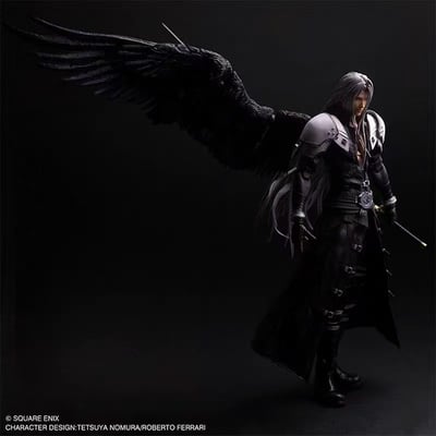 【售罄展示追加請私訊客服@toystationtw】最終幻想VII 真 可動手辦 薩菲羅斯 X SQUARE ENIX STATIC ARTS9