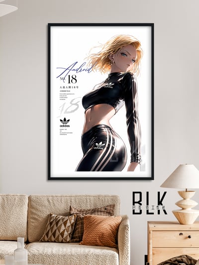 【預購】七龍珠《阿迪18號》動漫裝飾畫&冰箱貼 X 巴洛克工作室2