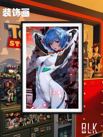 【預購】Eva新世紀福音戰士《戰地綾波零》裝飾畫&冰箱貼 X 巴洛克工作室4