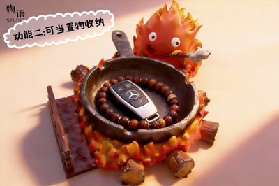 【售罄展示追加請私訊客服@toystationtw】宮崎駿 功能性小物系列01 卡西法煙灰缸&收納 X 物語工作室3