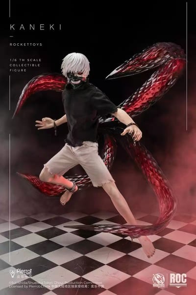 【售罄展示追加請私訊客服@toystationtw】東京喰種 1/6可動人偶 覺醒Ver. ROC-024 金木研 X Rocket Toys+皮樂中國 正版授權3
