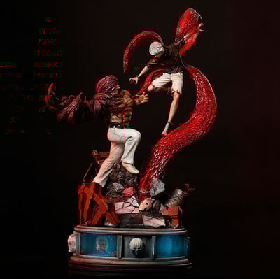 【現貨秒發】東京喰種 10週年紀念版 金木研vs壁虎 X FIGURAMA石油場 正版授權1