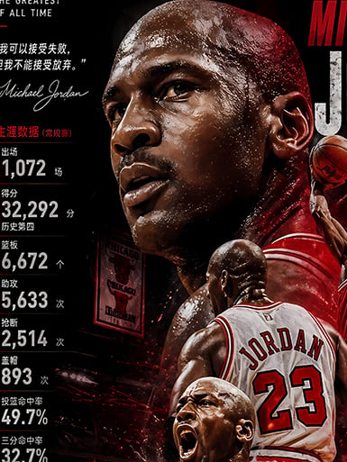 【預購】NBA《數據喬丹》公牛隊裝飾畫&冰箱貼 X 巴洛克工作室5