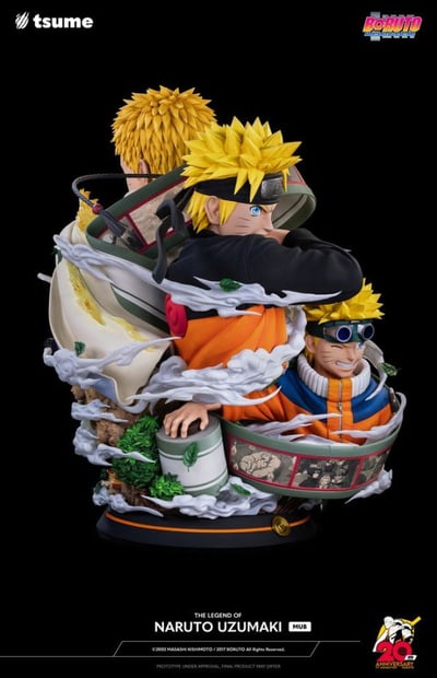 【現貨秒發】火影忍者 疾風傳 火影20周年 漩渦鳴人胸像 X Tsume THE LEGEND OF NARUTO UZUMAKI - MUB6