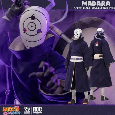 【預購】《火影忍者 疾風傳》1/6可動人偶 ROC-021 Madara宇智波斑【白面具】X Rocket Toys 正版授權1