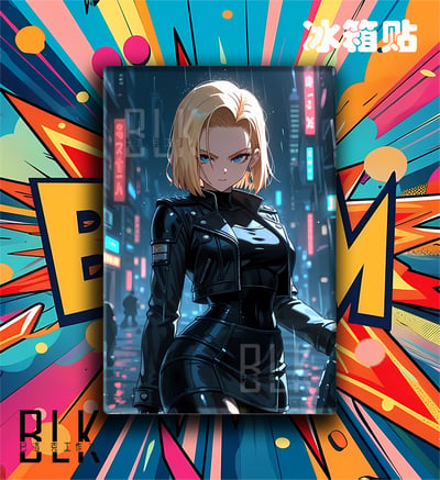 【預購】七龍珠《雨夜18號》動漫裝飾畫&冰箱貼 X 巴洛克工作室3