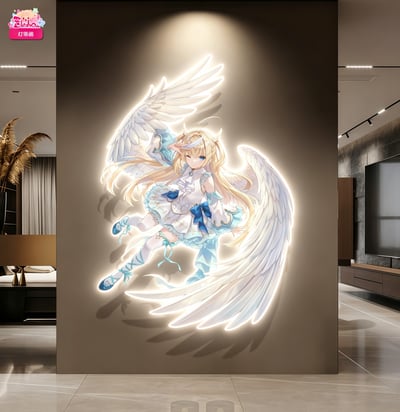 【預購】天使紛擾 白雪乃愛燈帶畫 X 阿喵畫社1