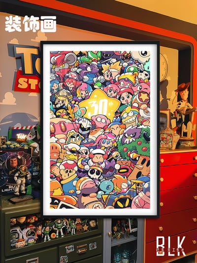 【預購】星之卡比《30周年卡比》動漫裝飾畫&冰箱貼 X 巴洛克工作室4