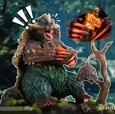 【預購】魔物獵人 青熊獸&紅兜青熊獸 X Heroics貓火1