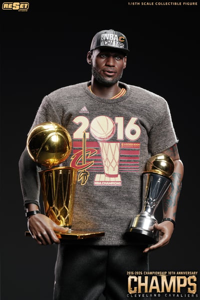 【預購】NBA 十周年紀念版 1/6收藏級可動人偶套裝 RS騎士奪冠詹姆斯 X Reset-Studio15