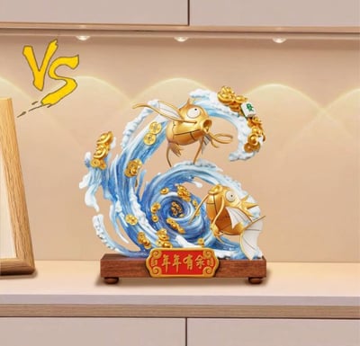 【現貨秒發】寶可夢 家居系列17 招財雙魚戲水 X VS模玩5