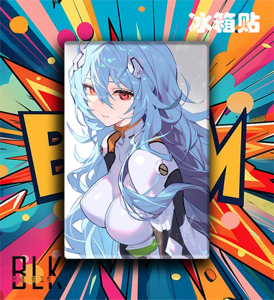 【預購】Eva新世紀福音戰士《長髮綾波麗》動漫裝飾畫&冰箱貼 X 巴洛克工作室3