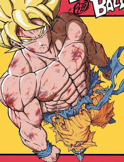 【預購】七龍珠《超賽悟空》動漫裝飾畫 X H2工作室5
