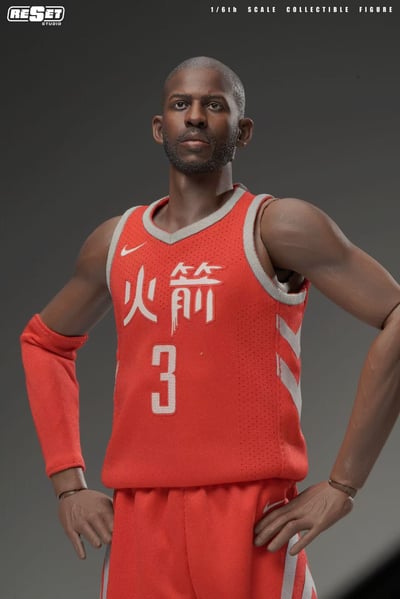 【預購】NBA 收藏級可動人偶套裝 中文火箭紀念版-保羅 X Reset-Studio9