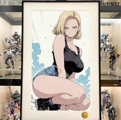 【預購】七龍珠《蹲姿18號》裝飾畫 X 星空工作室1