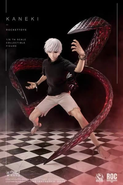 【售罄展示追加請私訊客服@toystationtw】東京喰種 1/6可動人偶 覺醒Ver. ROC-024 金木研 X Rocket Toys+皮樂中國 正版授權4