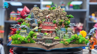 【現貨秒發】火影忍者 書本系列第二彈 木葉的回憶 木葉村&終結之谷 X 黃蜂工作室3