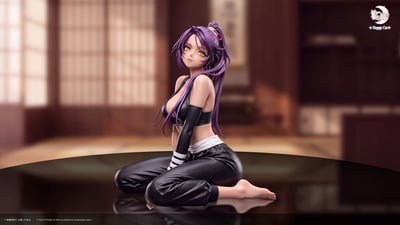 【售罄展示追加請私訊客服@toystationtw】死神 女性美學雕像-001 雙版本 四楓院夜一 X Happy Cat5
