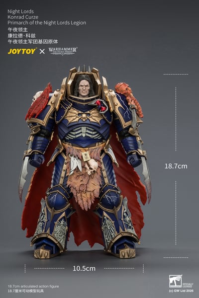 【預購】午夜領主 康拉德·科茲 午夜領主軍團基因原體 JT04674 X JOYTOY23