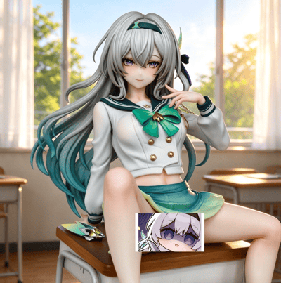 【預購】崩壞星穹鐵道 課桌系列反差女友 流螢 X 繪漫工作室1