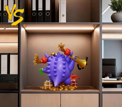 【預購】寶可夢 家居系列23 招財新年款耿鬼 X VS模玩5