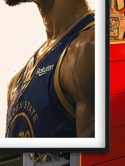 【預購】NBA《側顏庫裏》藝術裝飾畫&冰箱貼 X 巴洛克工作室6