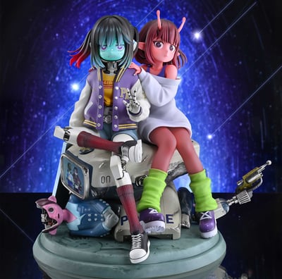 【售罄展示追加請私訊客服@toystationtw】銀河特急 銀河☆地鐵 千春＆真希奈 X MEDICOS1