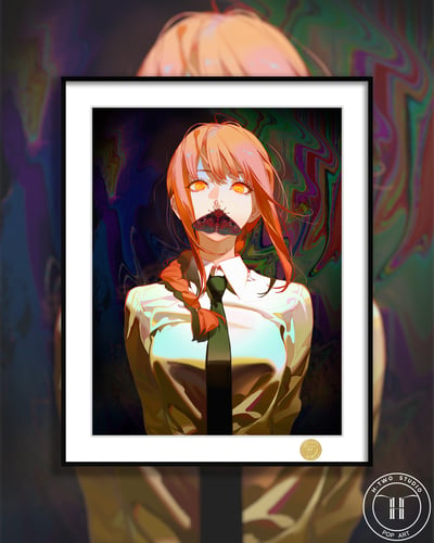 【預購】鏈鋸人《支配惡魔》動漫裝飾畫 X H2工作室2