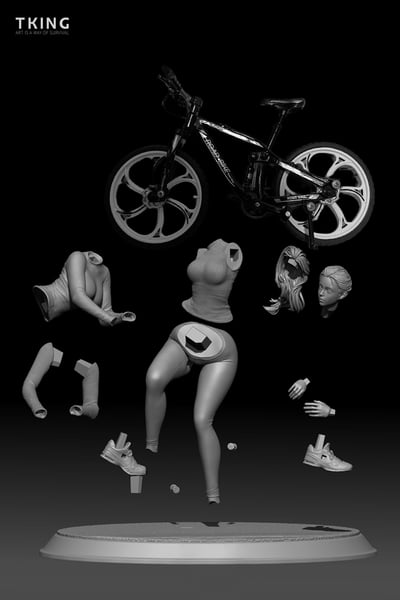 【預購】單車少女 X TKing Toys+萬相閆非10