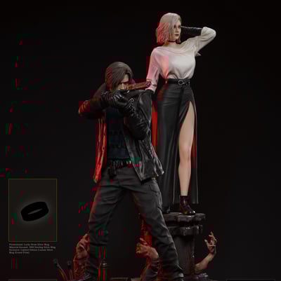【預購】惡靈古堡 安魂曲系列 里昂＆格蕾絲 X HP-Studio1