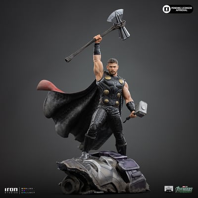 【售罄展示追加請私訊客服@toystationtw】Marvel漫威 雷神 托爾MARCAS144526-10 X Iron-Studio3