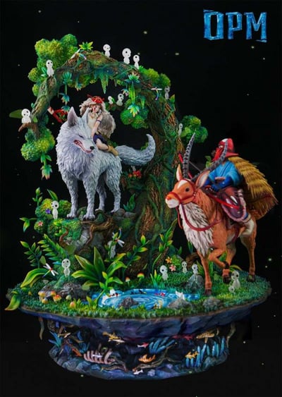 【現貨秒發】宮崎駿 動畫系列004 幽靈公主 X OPM Studio2