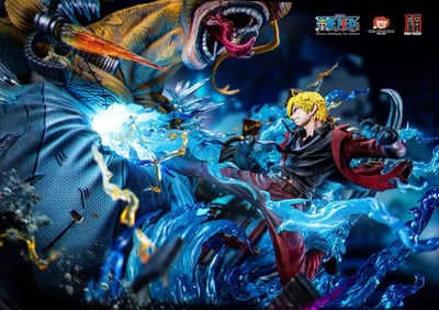 【售罄展示追加請私訊客服@toystationtw】海賊王 草帽海賊團系列第一彈 雷霆燃焰vs機械科技 香吉士vs奎因 X 集美殿堂 正版授權4