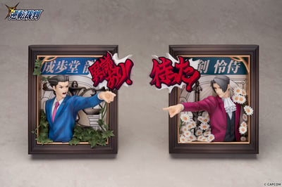 【預購】逆轉裁判 成步堂龍一&御劍憐侍 立體相框 X APEX2