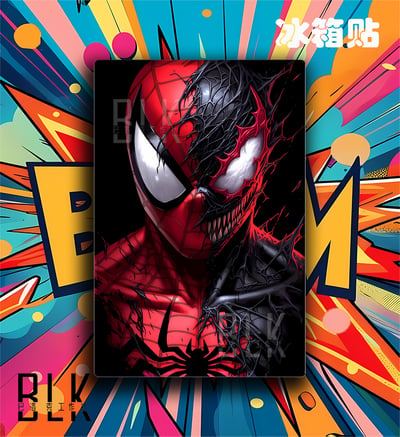 【預購】Marvel漫威《毒化蜘蛛俠》動漫裝飾畫&冰箱貼 X 巴洛克工作室3