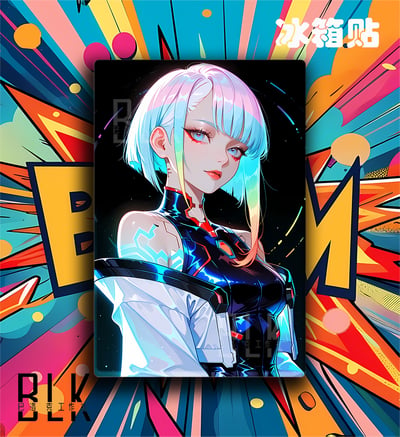 【預購】賽博朋克邊緣行者《炫彩露西》動漫裝飾畫&冰箱貼 X 巴洛克工作室2
