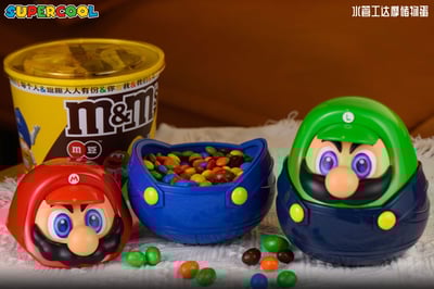 【預購】超級瑪利歐 潮玩禮品許願擺件 水管工兄弟達摩儲物蛋 X SUPERCOOL6