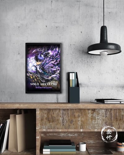 【預購】我獨自升級《漆暗い雷》 裝飾畫 X 3000painring繪製3