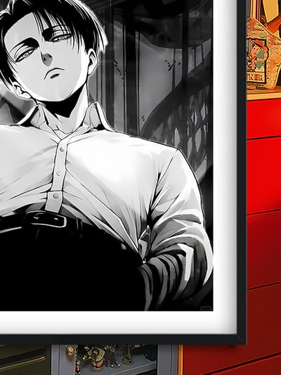 【預購】進擊的巨人《兵長凝視》動漫裝飾畫&冰箱貼 X 巴洛克工作室6
