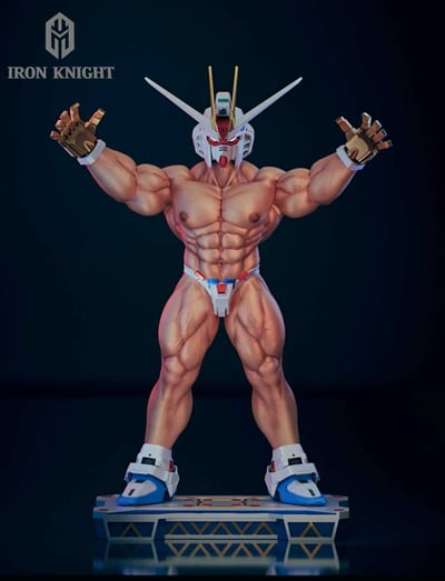 【預購】自由戰士（頭雕眼睛可亮燈）X IRON KNIGHT鐵騎士3