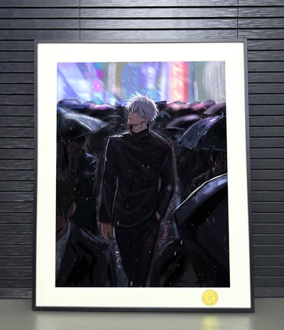 【預購】咒術迴戰《雨中五條悟》動漫裝飾畫 X H2工作室3
