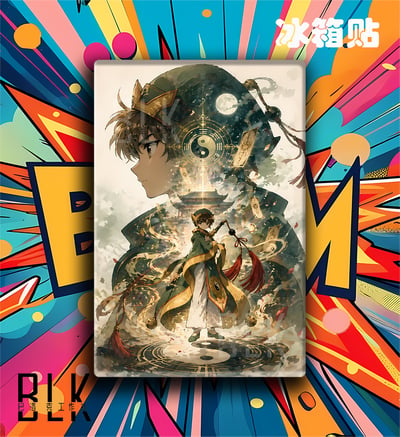【預購】庫洛魔法使《小狼剪影》動漫裝飾畫&冰箱貼 X 巴洛克工作室5