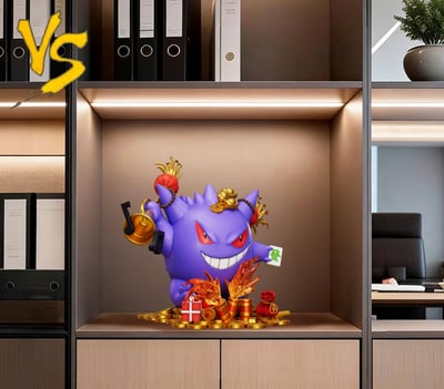 【預購】寶可夢 家居系列23 招財新年款耿鬼 X VS模玩7