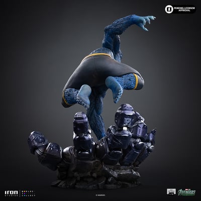 【售罄展示追加請私訊客服@toystationtw】Marvel漫威 野獸 MARCAS144326-10 X Iron-Studio3
