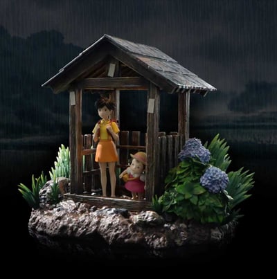 【預購】宮崎駿 剪影瞬間系列 龍貓-雨幕裡的溫柔 X 神隱工作室1